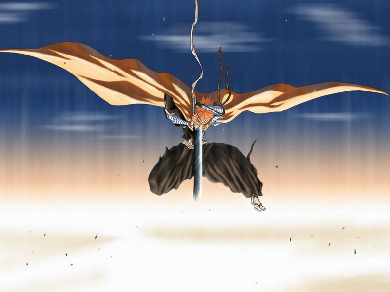 anime character in flight