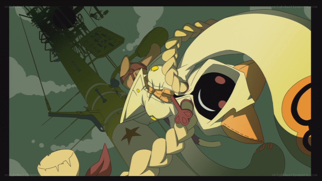 anime character in flight