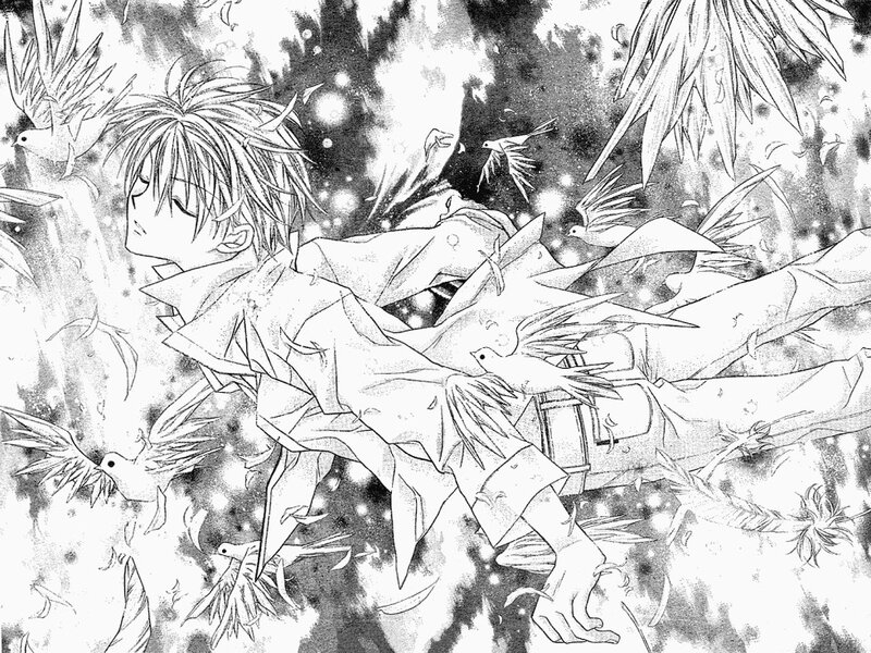 Anime Character in Flight — Black