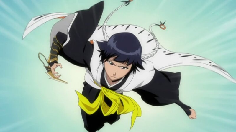 Anime Character in Flight — White, Dynamic
