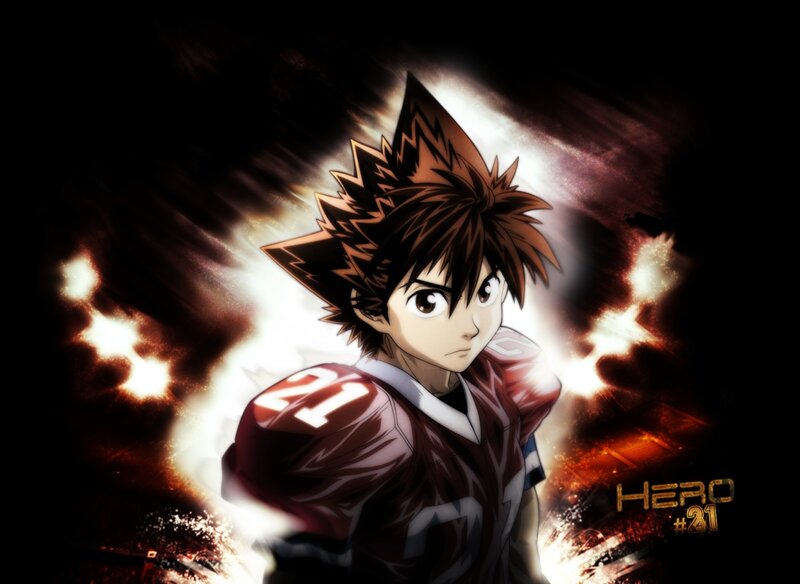 Anime Character in Football Uniform — Black