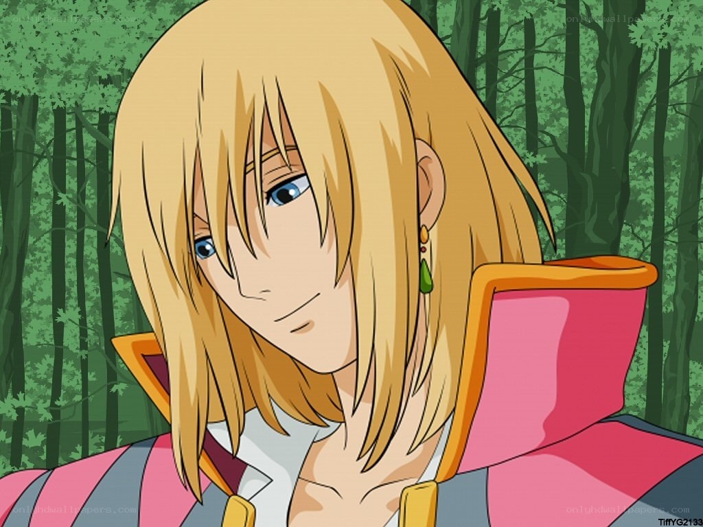 anime character in forest