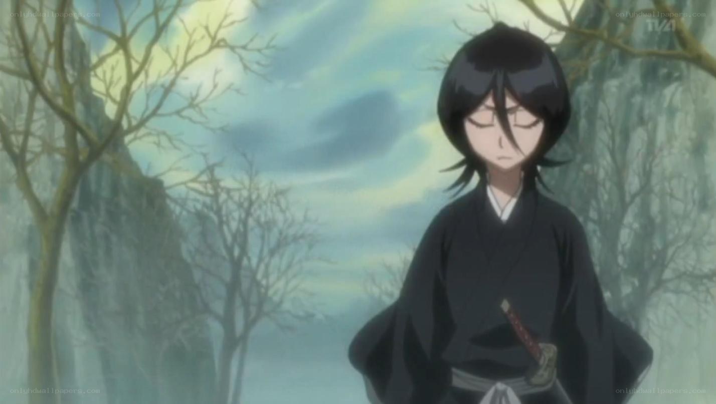 anime character in forest