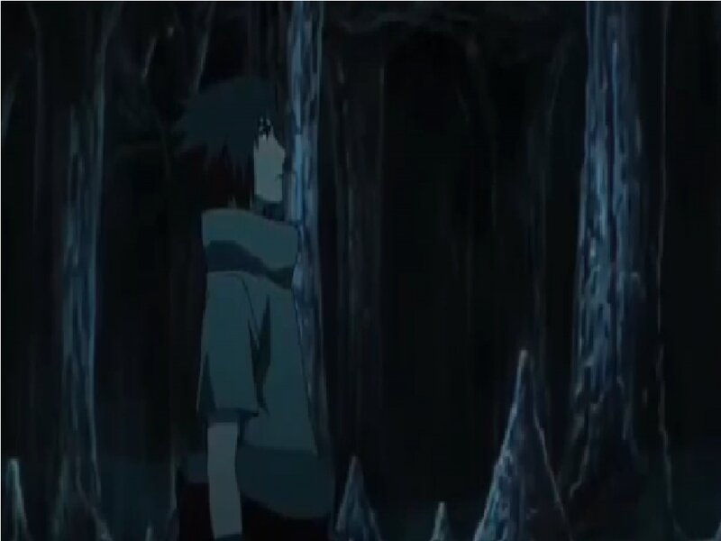 Anime Character in Forest — Black, Dark