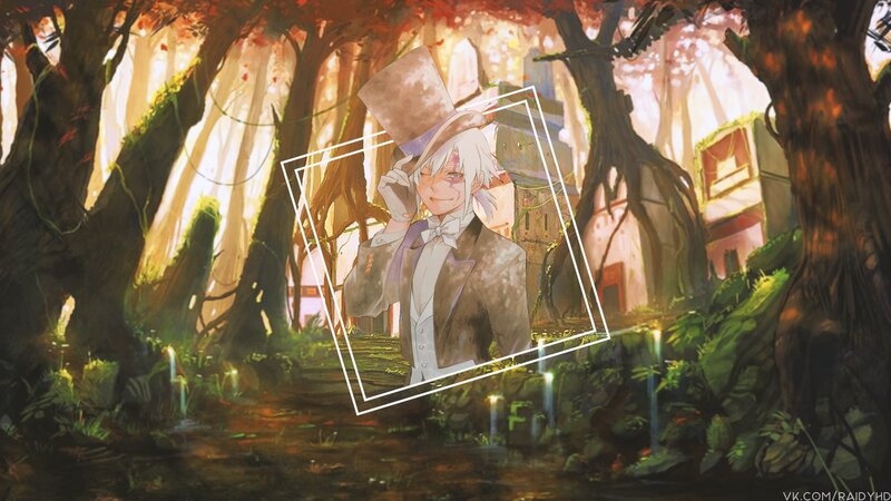 Anime Character in Forest — Brown