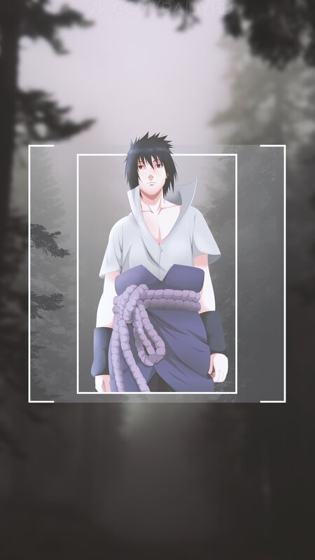 Anime Character in Forest — Gray, Serious