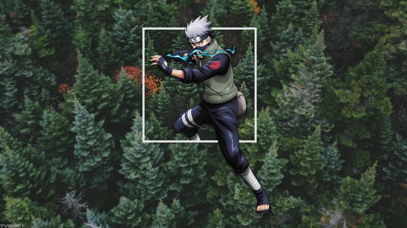 Anime Character in Forest — Green, Action
