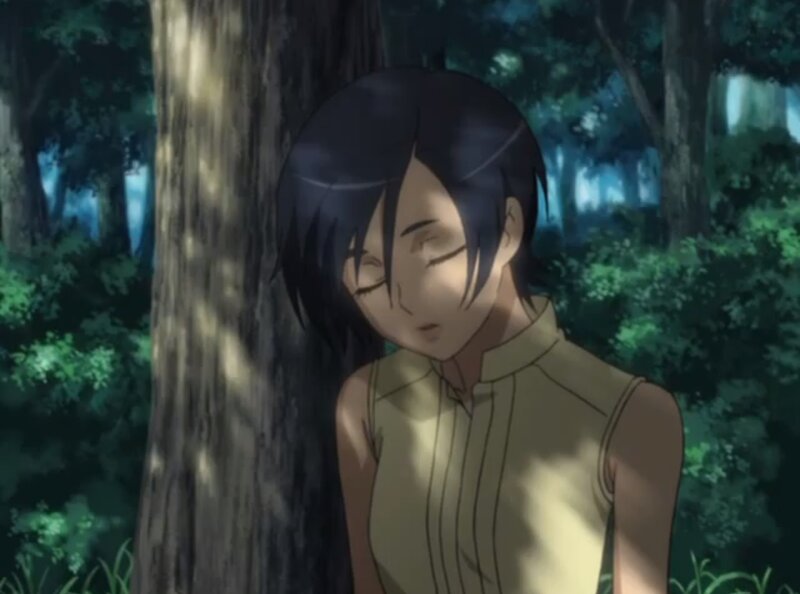 Anime Character in Forest — Green, Calm