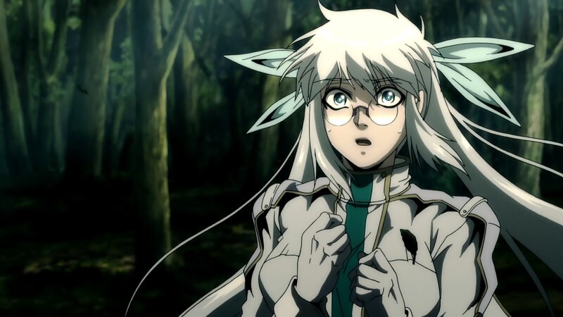 Anime Character in Forest — Green, Dramatic, Glasses