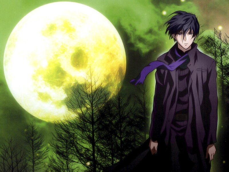 Anime Character in Forest — Green, Dramatic