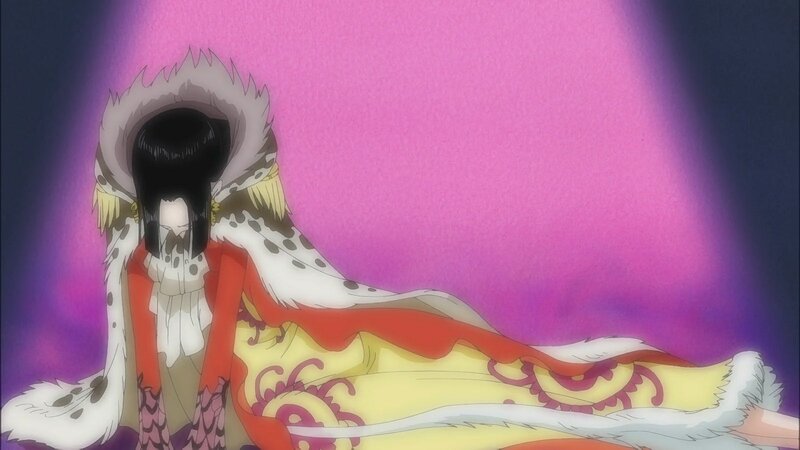anime character in fur cloak