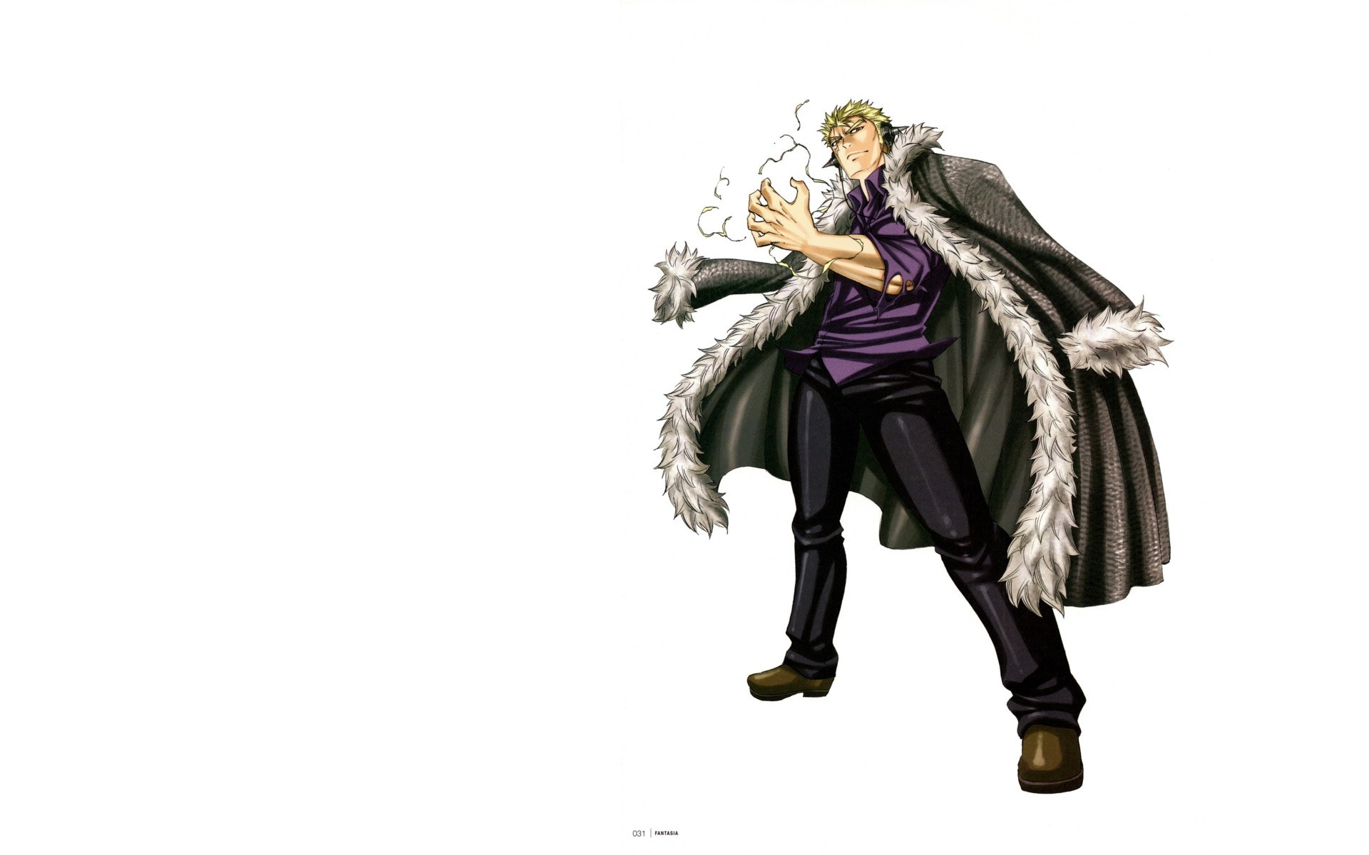 anime character in fur coat