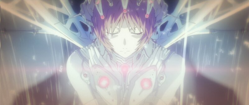 anime character in futuristic armor