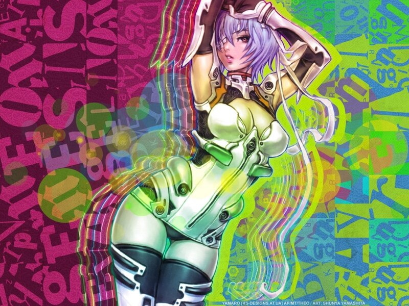 anime character in futuristic armor