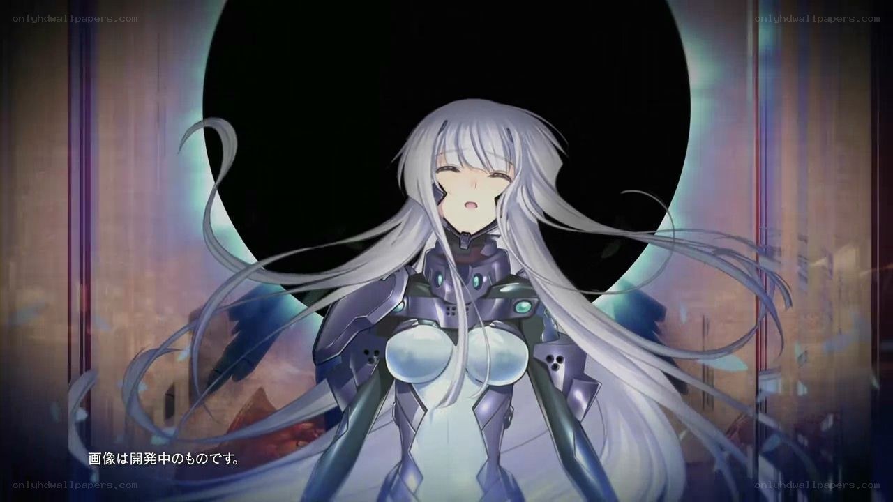 anime character in futuristic armor