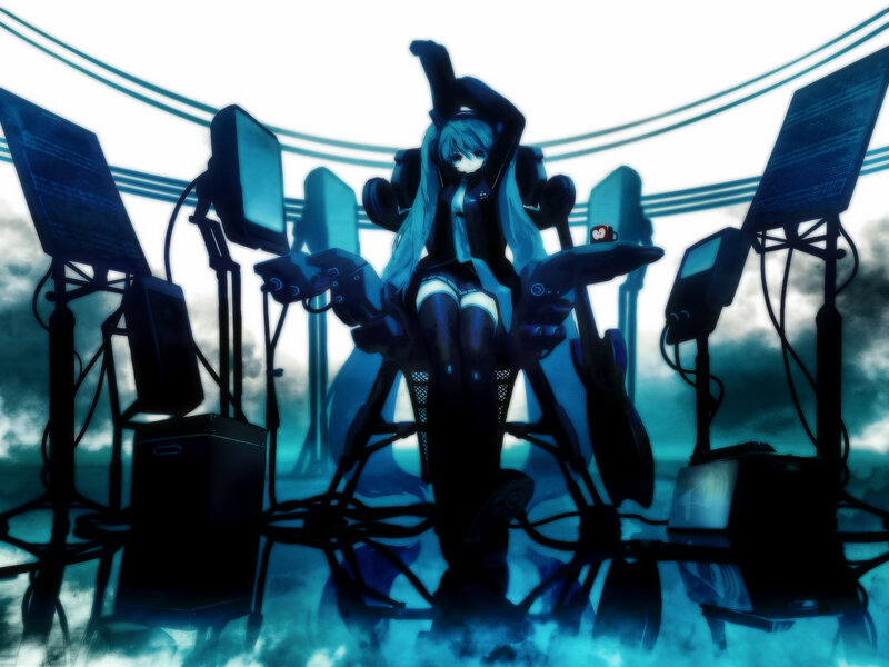 anime character in futuristic chair