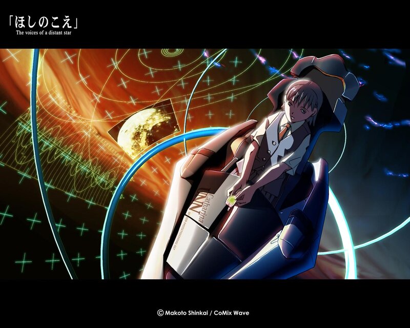 Anime character in futuristic cockpit