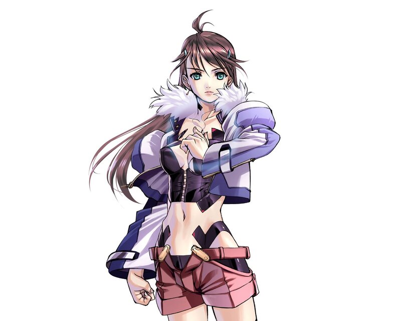 anime character in futuristic outfit