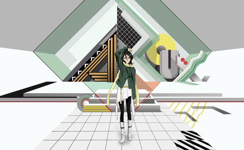 anime character in futuristic setting