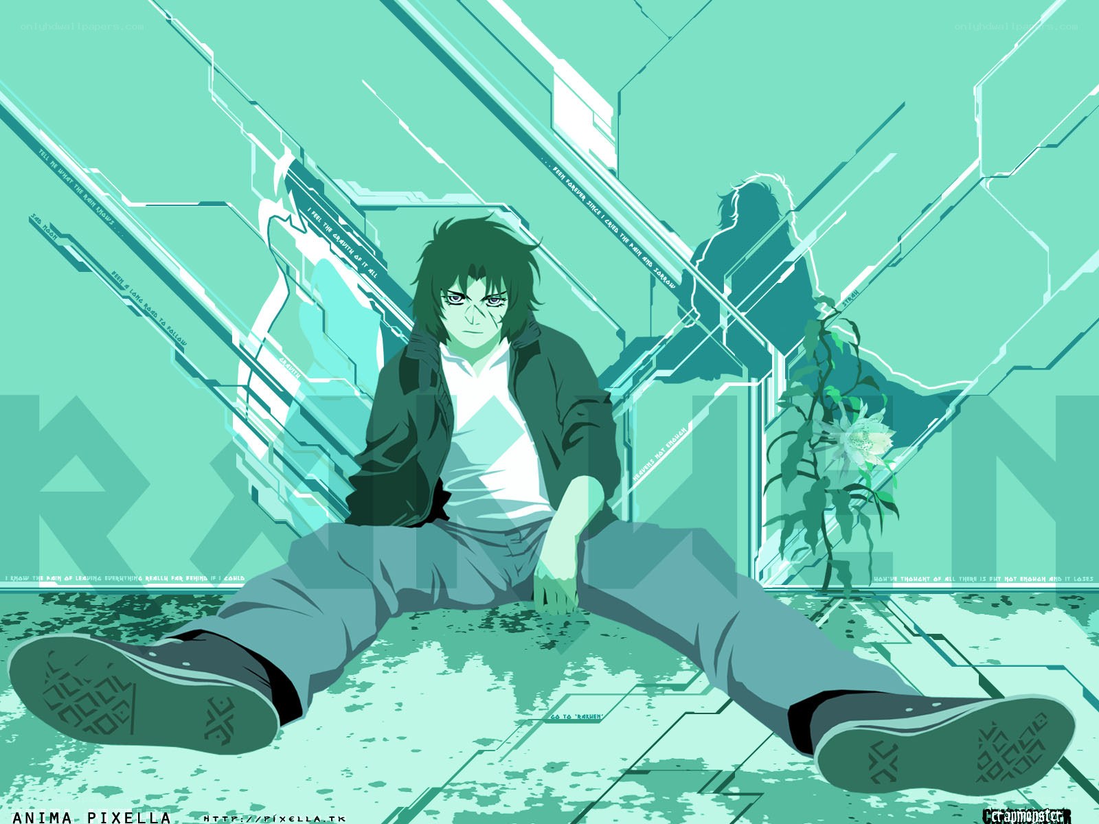 anime character in futuristic setting