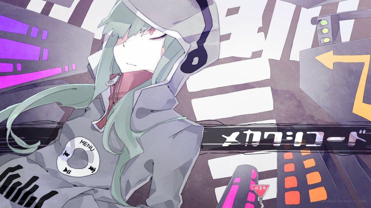 anime character in futuristic setting