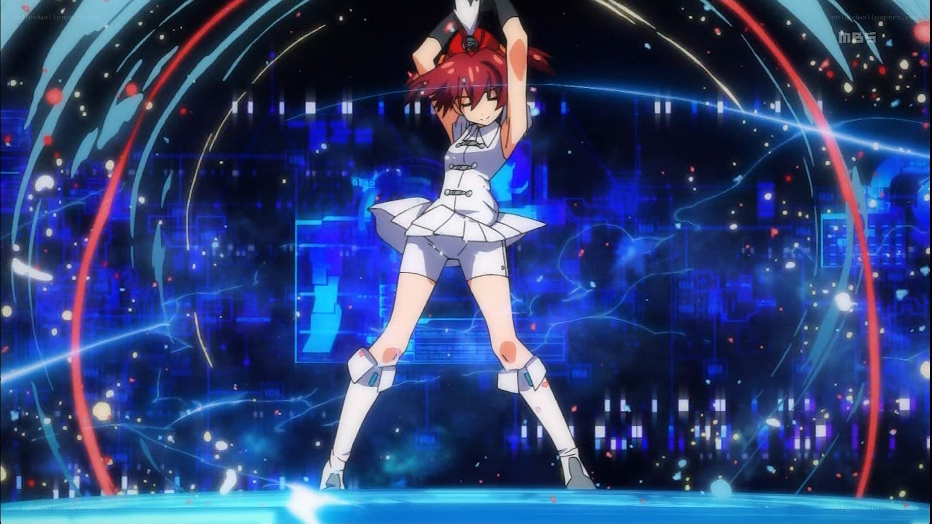 anime character in futuristic setting