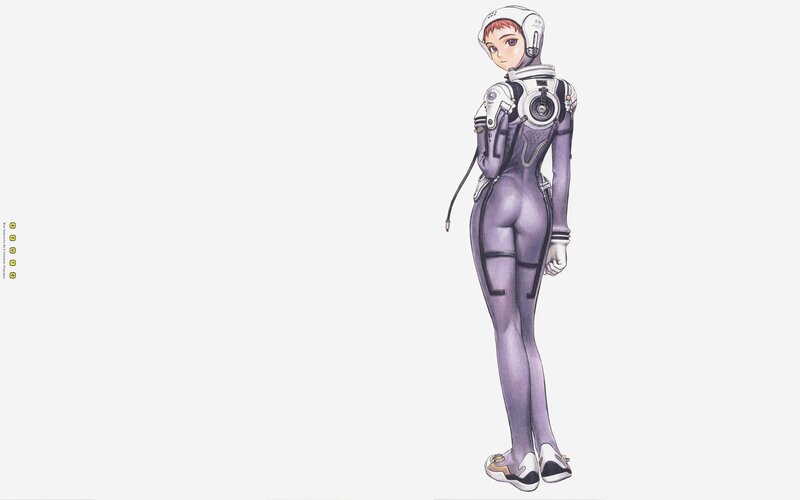 anime character in futuristic suit