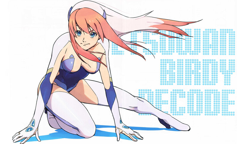 anime character in futuristic suit