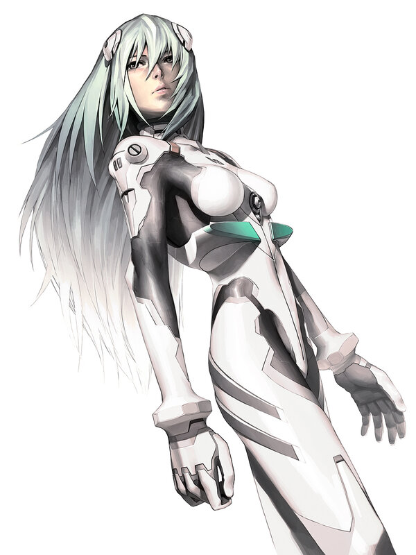 anime character in futuristic suit