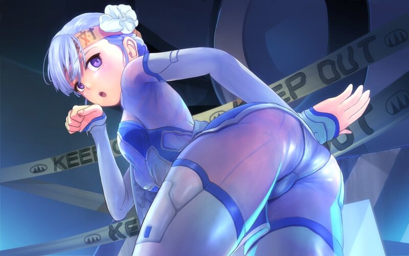 anime character in futuristic suit
