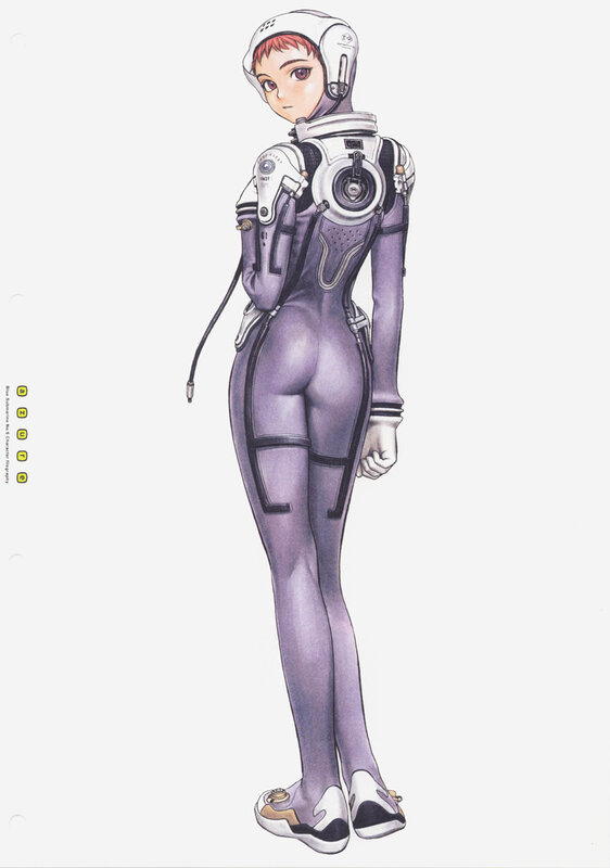 anime character in futuristic suit