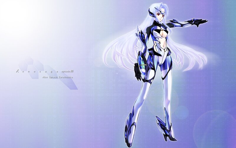 Anime Character in Futuristic Suit — Purple, Dramatic