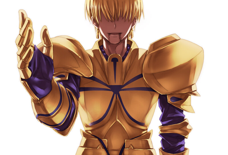 Anime Character in Golden Armor — Gold