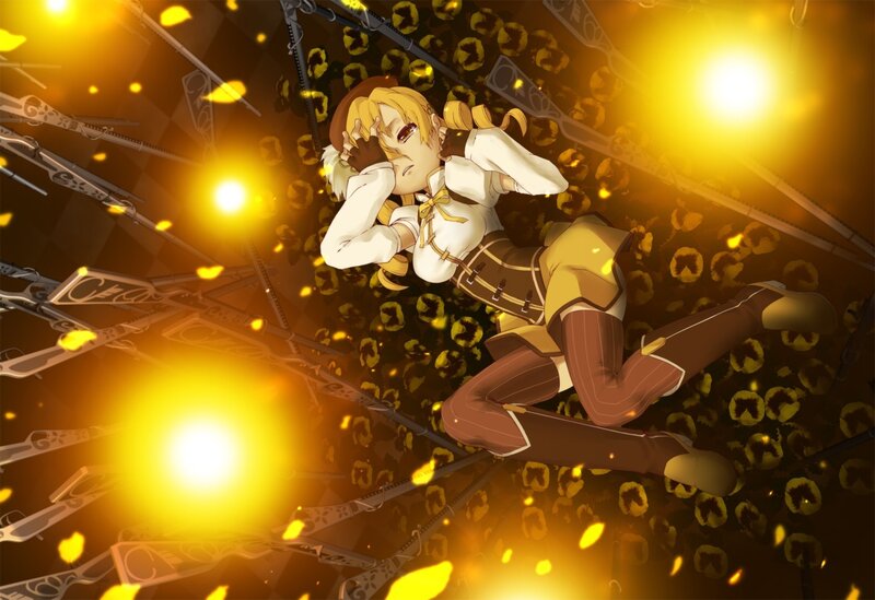 anime character in golden chaos