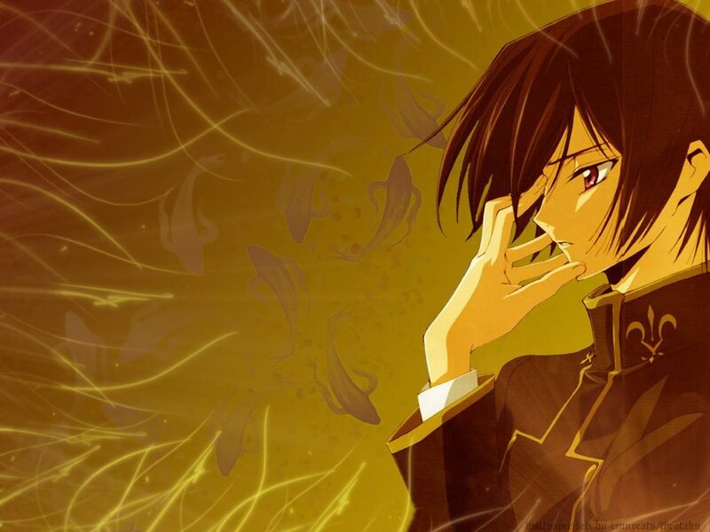 anime character in golden light