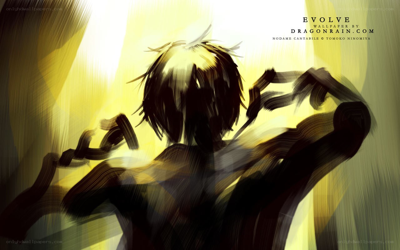 Anime character in golden light