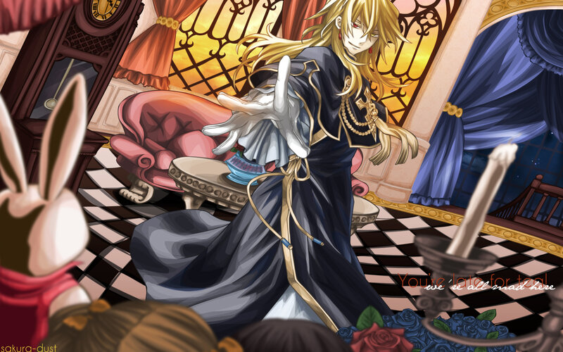 anime character in grand hall