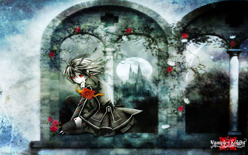 Anime Character in Graveyard — Gray