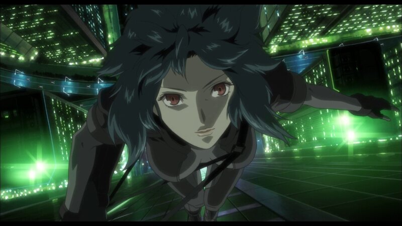 anime character in green city