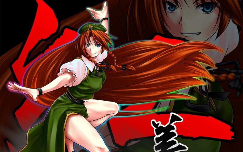 anime character in green dress
