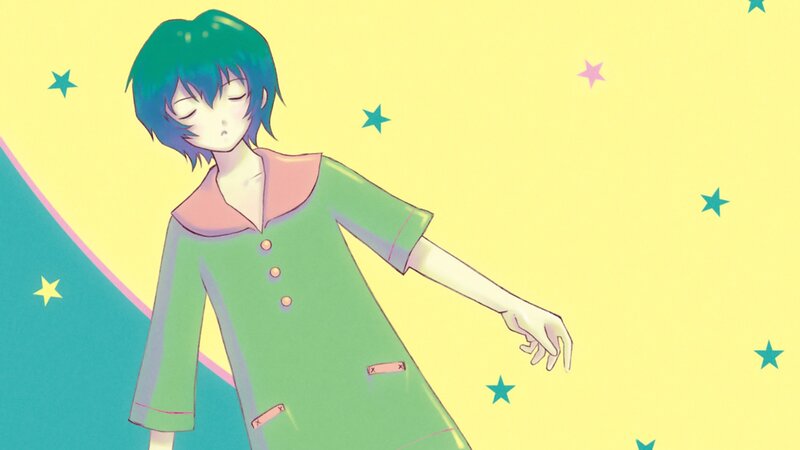 anime character in green dress