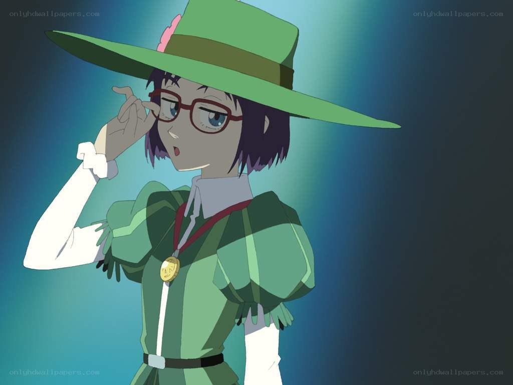 anime character in green hat