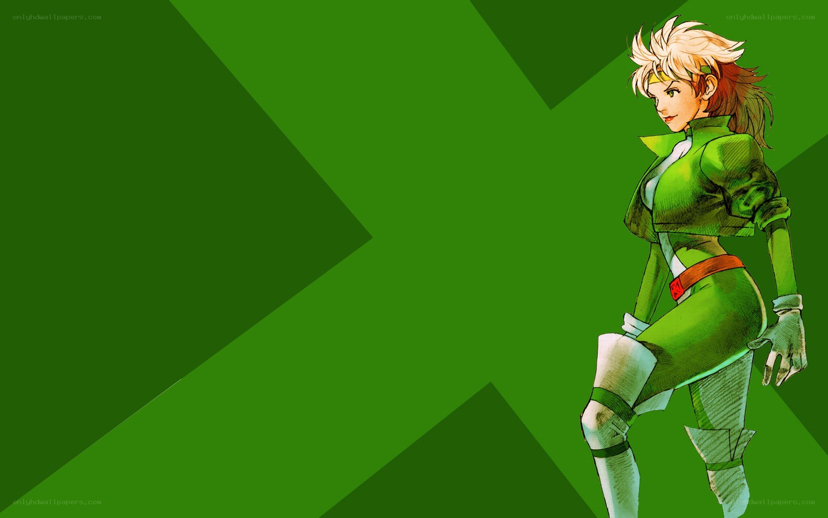 anime character in green suit