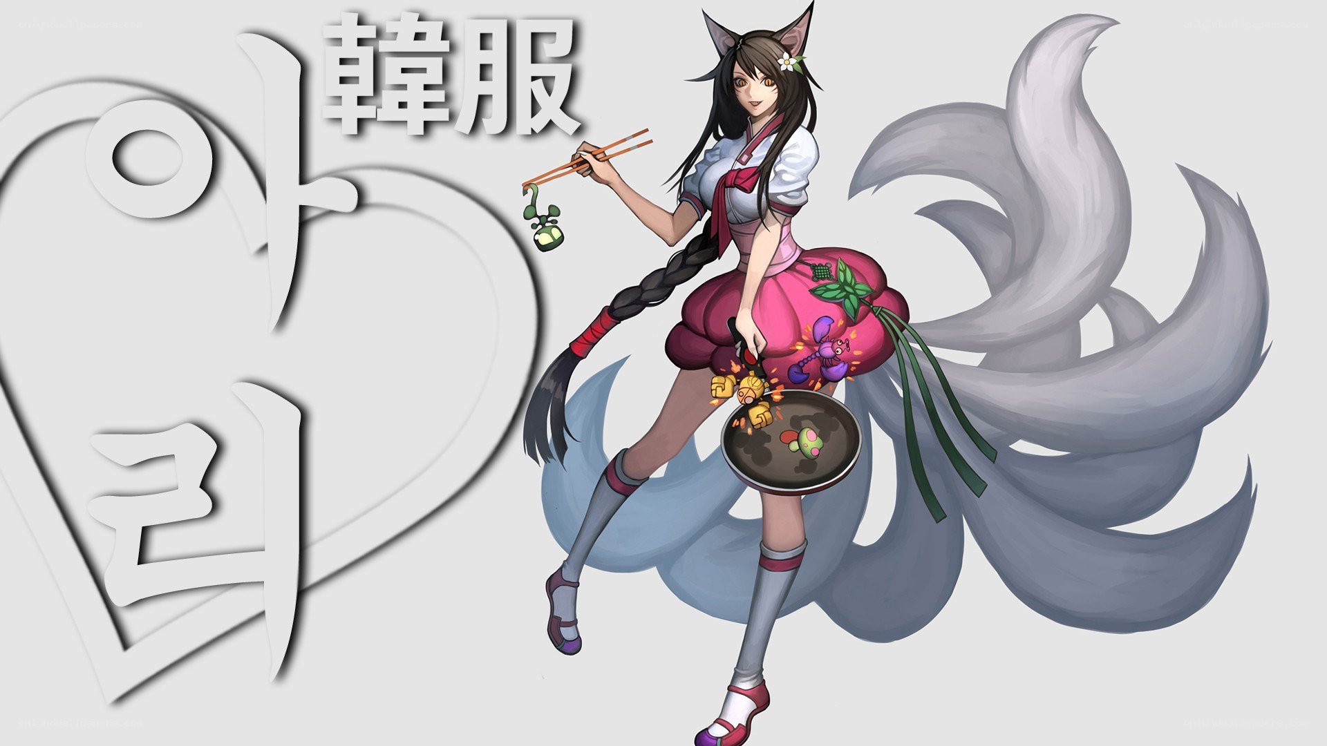anime character in hanbok