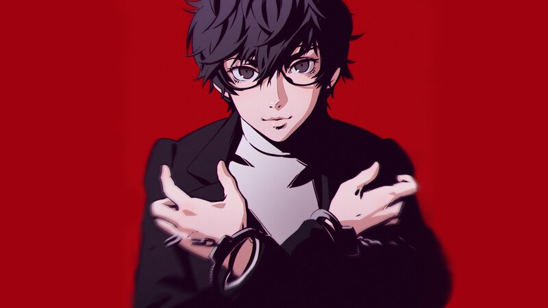 Anime Character in Handcuffs — Red
