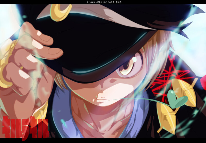Anime Character in Hat — Black, Dramatic, Manga