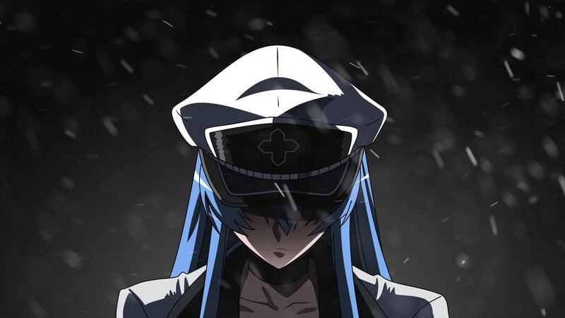 Anime Character in Helmet — Black, Dramatic, Night