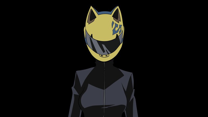 Anime Character in Helmet — Black