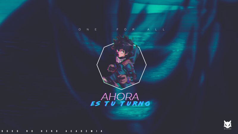 Anime Character in Hexagon