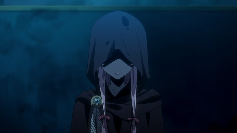 Anime Character in Hood — Blue, Dramatic